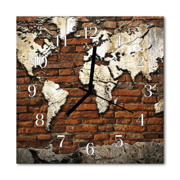 Reloj de vidrio Continentes