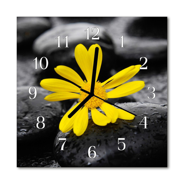 Reloj de vidrio Flor