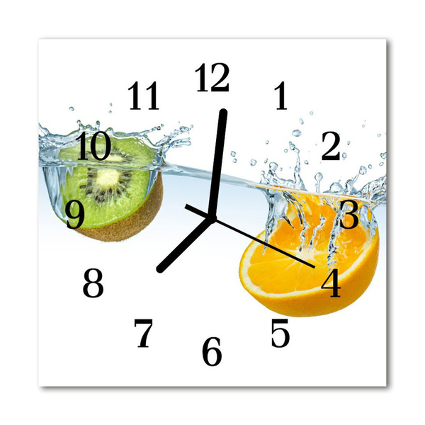 Reloj de vidrio Naranjas kiwi