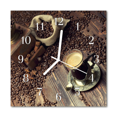 Reloj de vidrio Café