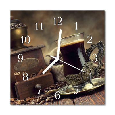 Reloj de vidrio Café