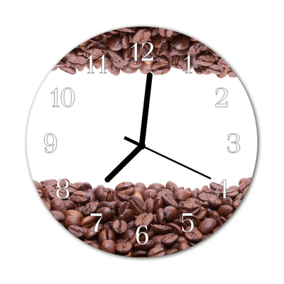 Reloj de vidrio para cocina Granos de café