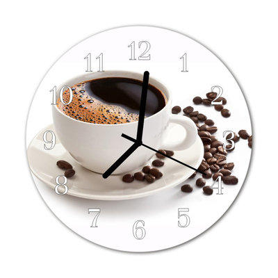 Reloj de vidrio para cocina Vaso para el café