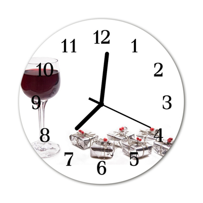 Reloj de vidrio para cocina Copa de vino