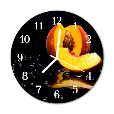 Reloj de vidrio para cocina Melocotón