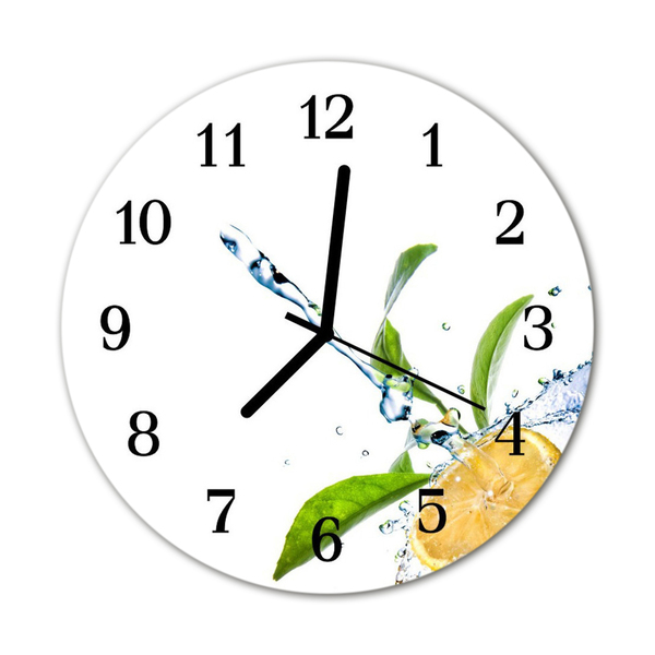 Reloj de vidrio para cocina Limón