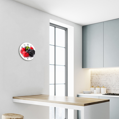 Reloj de vidrio para cocina Arándanos