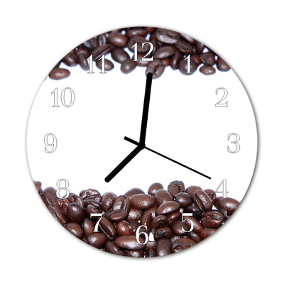 Reloj de vidrio para cocina Granos de café