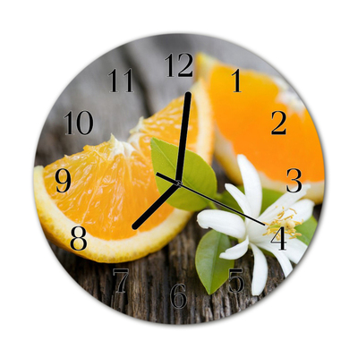 Reloj de vidrio para cocina Limón