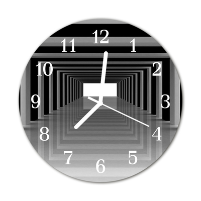 Reloj de vidrio para cocina 3d túnel