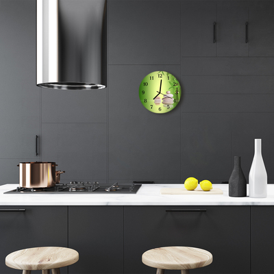 Reloj de vidrio para cocina Piedras zen