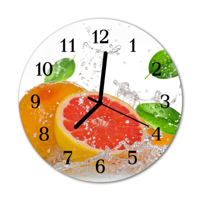 Reloj de vidrio para cocina Pomelo