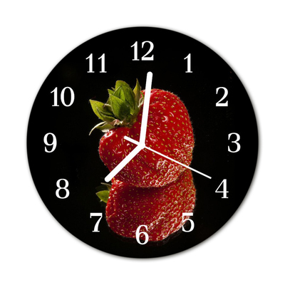 Reloj de vidrio para cocina Fresa