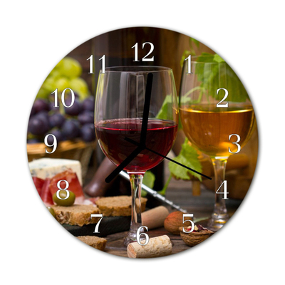 Reloj de vidrio para cocina Copa de vino