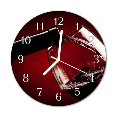 Reloj de vidrio para cocina Copa de vino