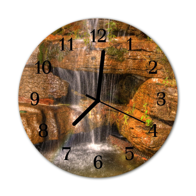 Reloj de vidrio para cocina Cascada