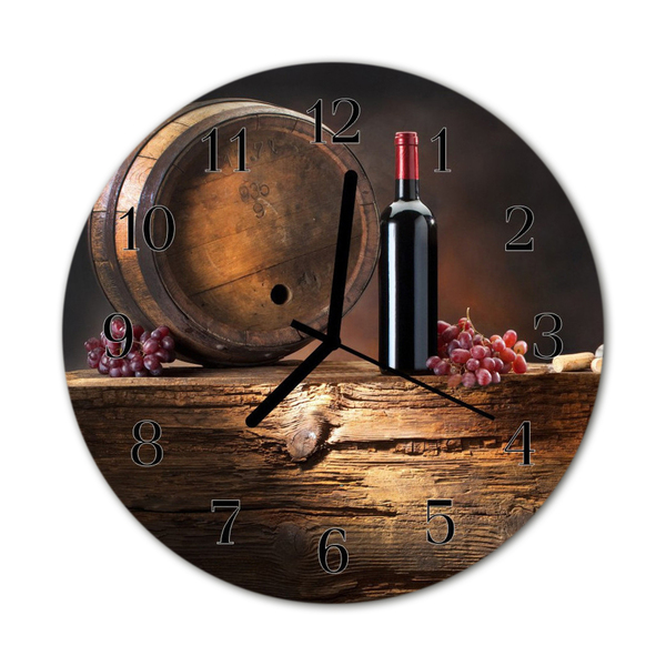 Reloj de vidrio para cocina Uvas para el vino