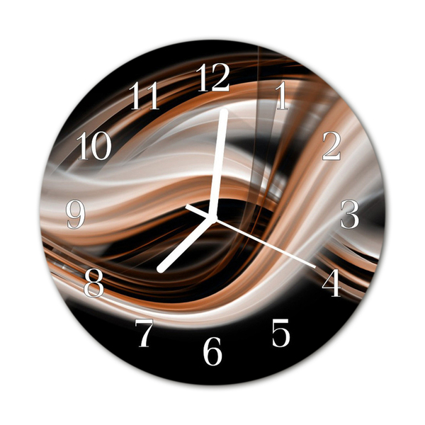 Reloj de vidrio para cocina Arte abstracto