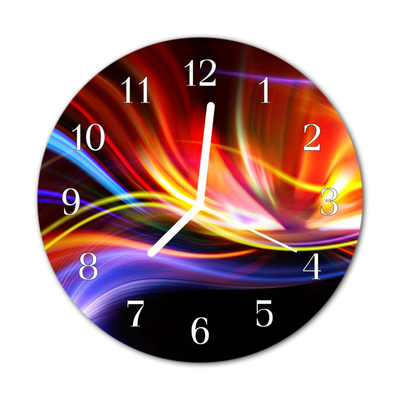 Reloj de vidrio para cocina Arte abstracto