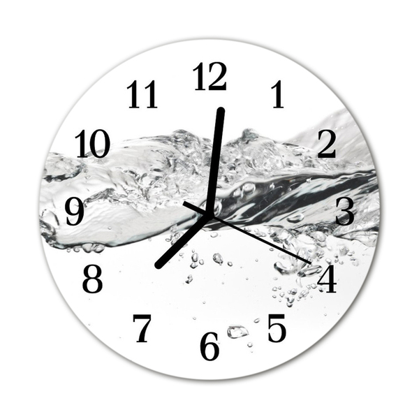 Reloj de vidrio para cocina Agua