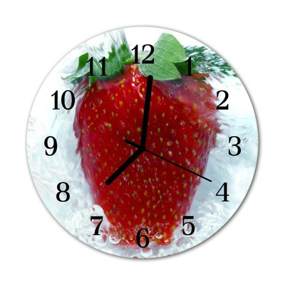 Reloj de vidrio para cocina Fresa