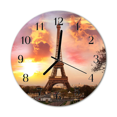 Reloj de vidrio para cocina Torre eiffel en parís