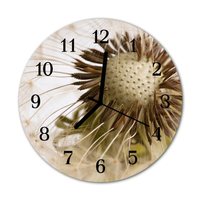 Reloj de vidrio para cocina Diente de león