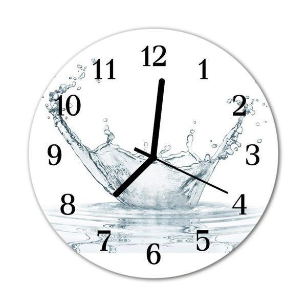 Reloj de vidrio para cocina Agua