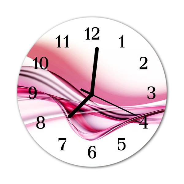Reloj de vidrio para cocina Arte abstracto