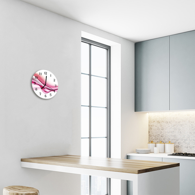 Reloj de vidrio para cocina Arte abstracto