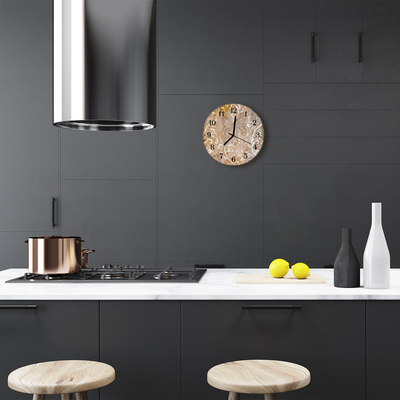 Reloj de vidrio para cocina Motivo flores