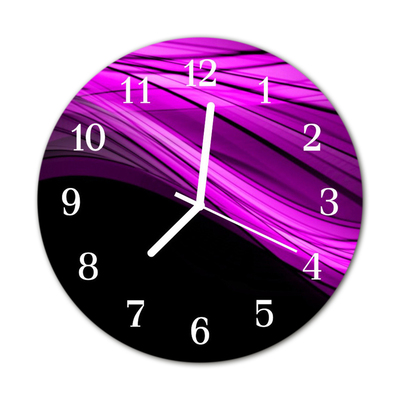 Reloj de vidrio para cocina Abstracto