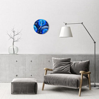 Reloj de vidrio para cocina Círculos abstracto