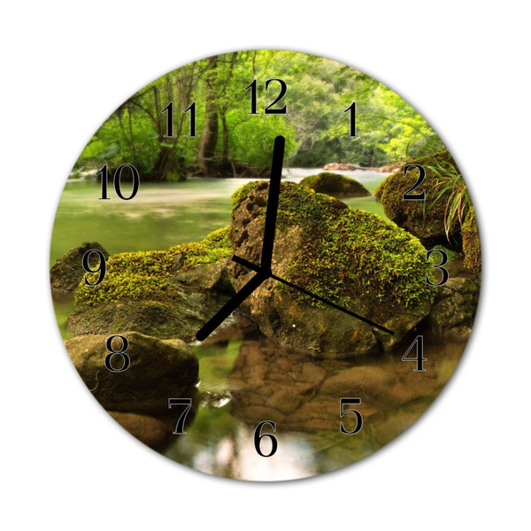 Reloj de vidrio para cocina Río