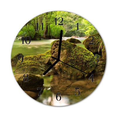 Reloj de vidrio para cocina Río