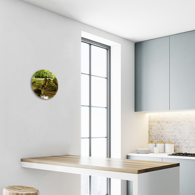 Reloj de vidrio para cocina Río