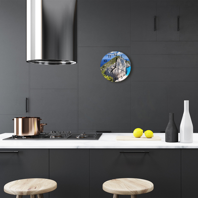 Reloj de vidrio para cocina Acantilado