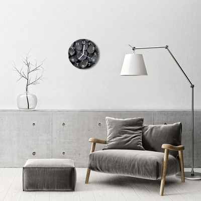Reloj de vidrio para cocina Piedras aguas