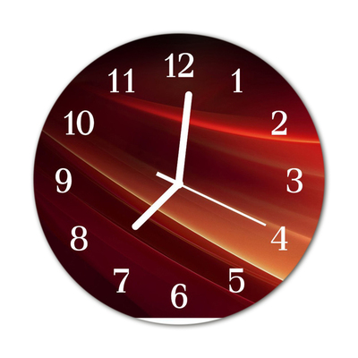 Reloj de vidrio para cocina Abstracto