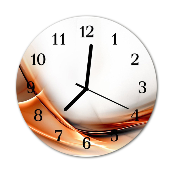 Reloj de vidrio para cocina Abstracto