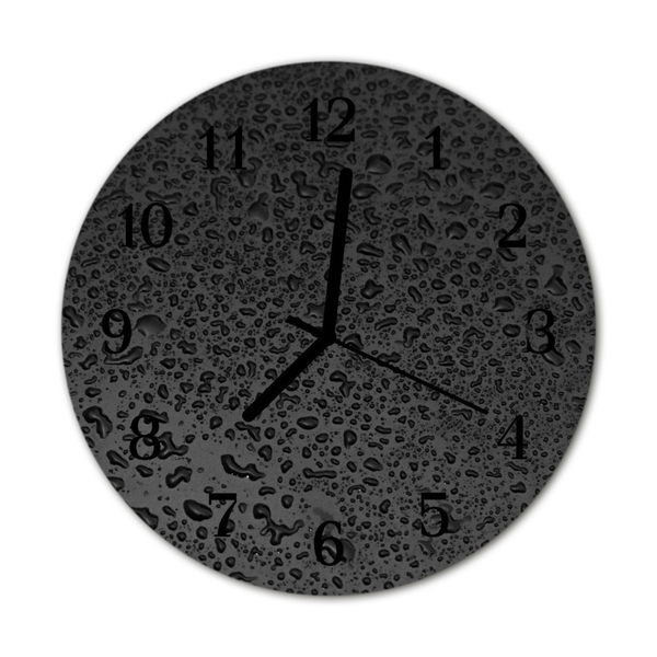 Reloj de vidrio para cocina Gotas de agua