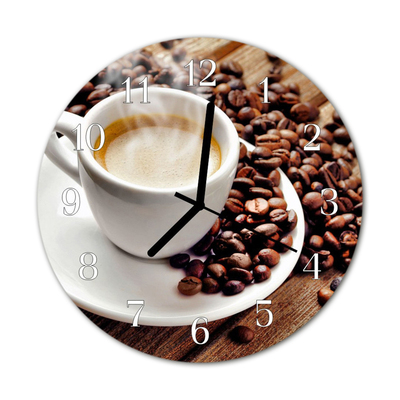 Reloj de vidrio para cocina Vaso para el café