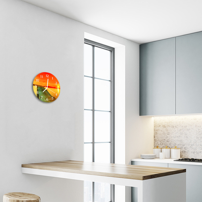 Reloj de vidrio para cocina Puente