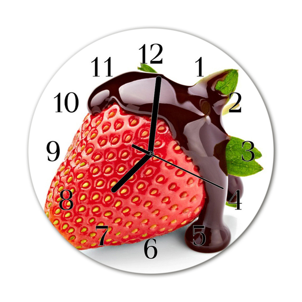 Reloj de vidrio para cocina De fresa chocolate