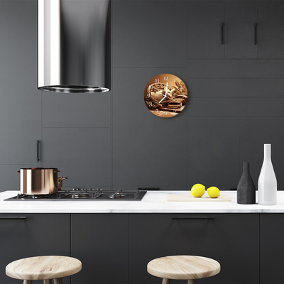 Reloj de vidrio para cocina Pan cereales