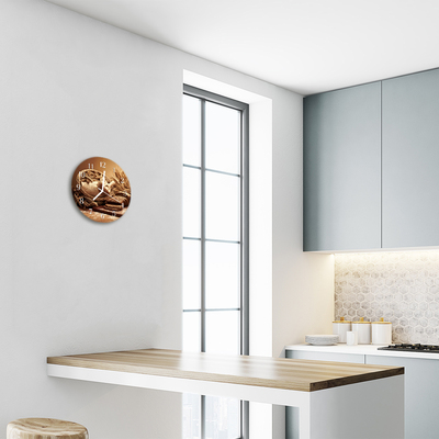 Reloj de vidrio para cocina Pan cereales