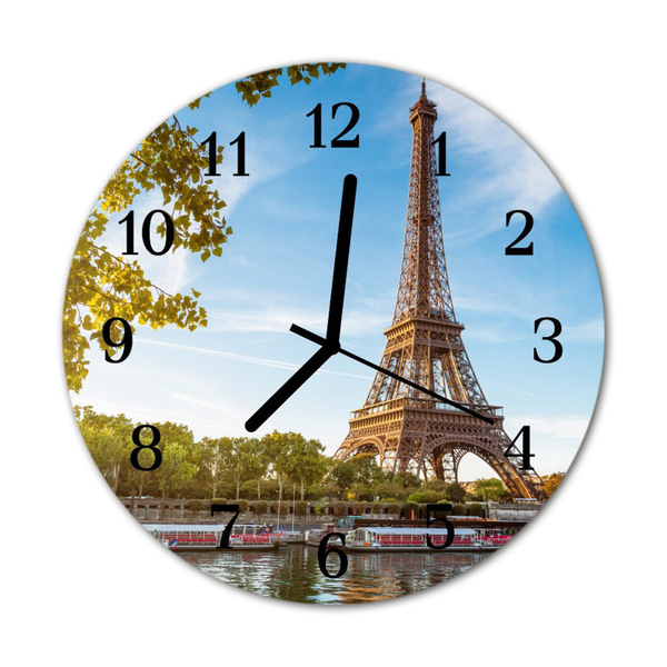 Reloj de vidrio para cocina Torre eiffel en parís