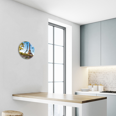 Reloj de vidrio para cocina Torre eiffel en parís