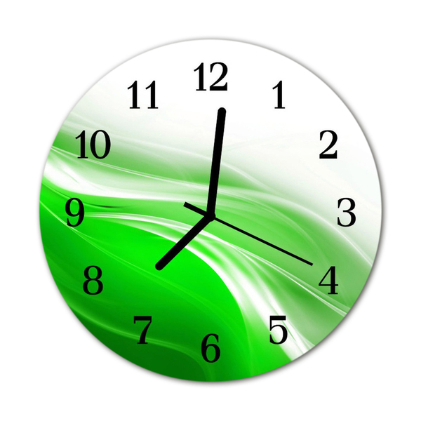 Reloj de vidrio para cocina Abstracto