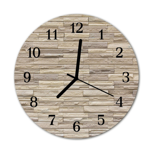 Reloj de vidrio para cocina Ladrillo